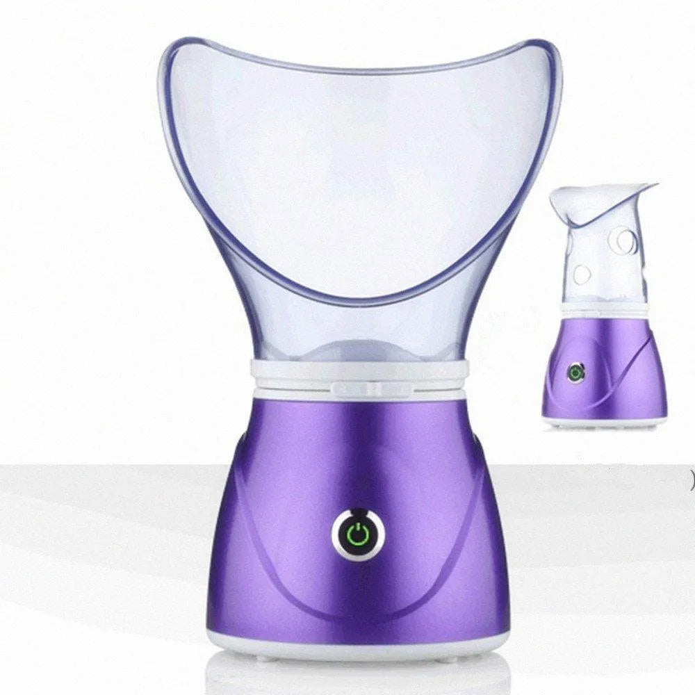 Purple facial steamer with face cone