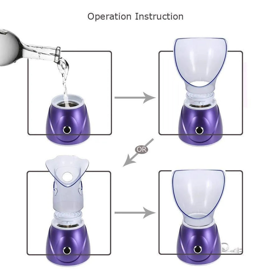 How to use the facial steamer